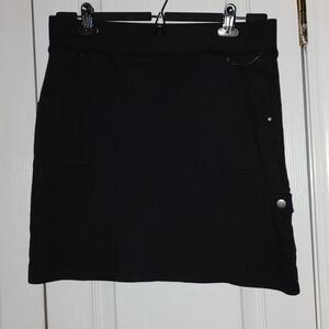 Croft & Barrow  black skort  skirt  Sz S